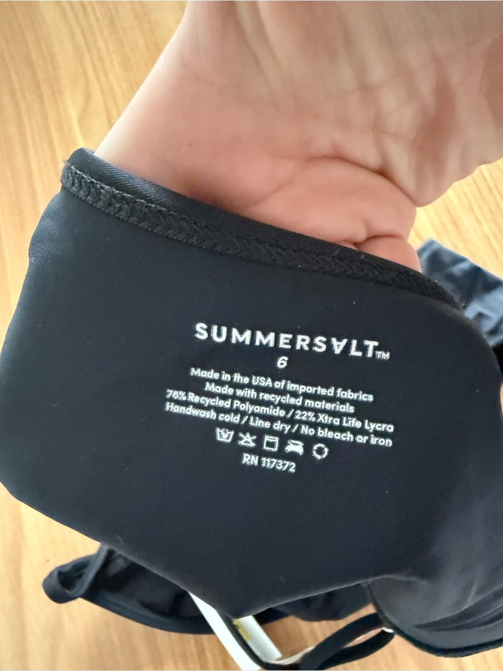 Summersalt High Kick in Black Size 6 NWT - Picture 9 of 13